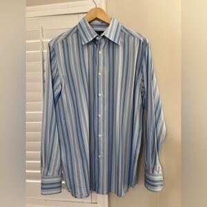 Claiborne Men’s blue dress shirt size large